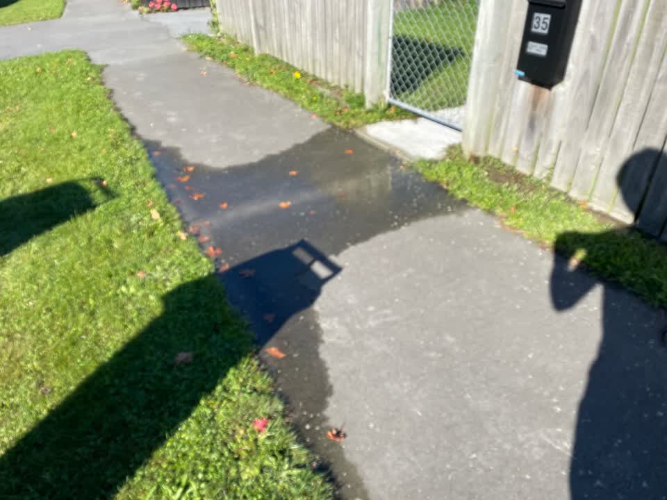 The photograph attached to this water leak report