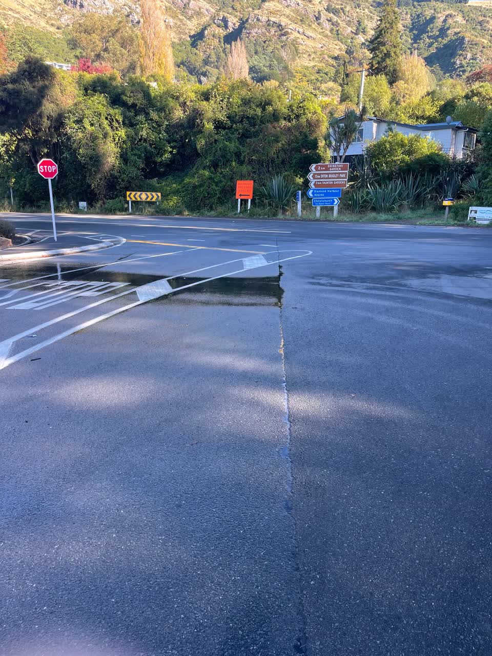 The photograph attached to this water leak report