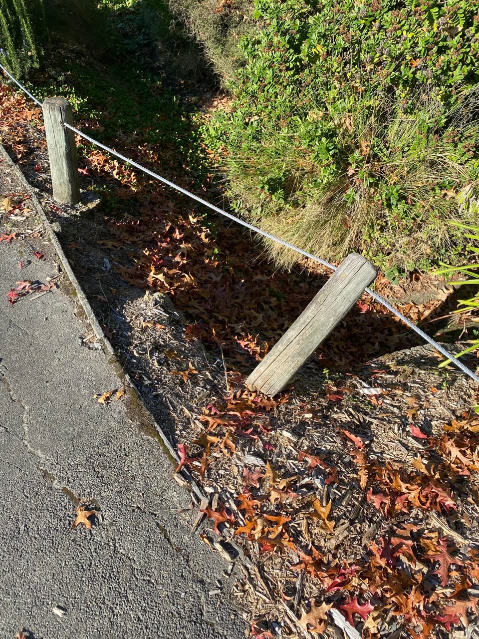 The photograph attached to this roading/streets report