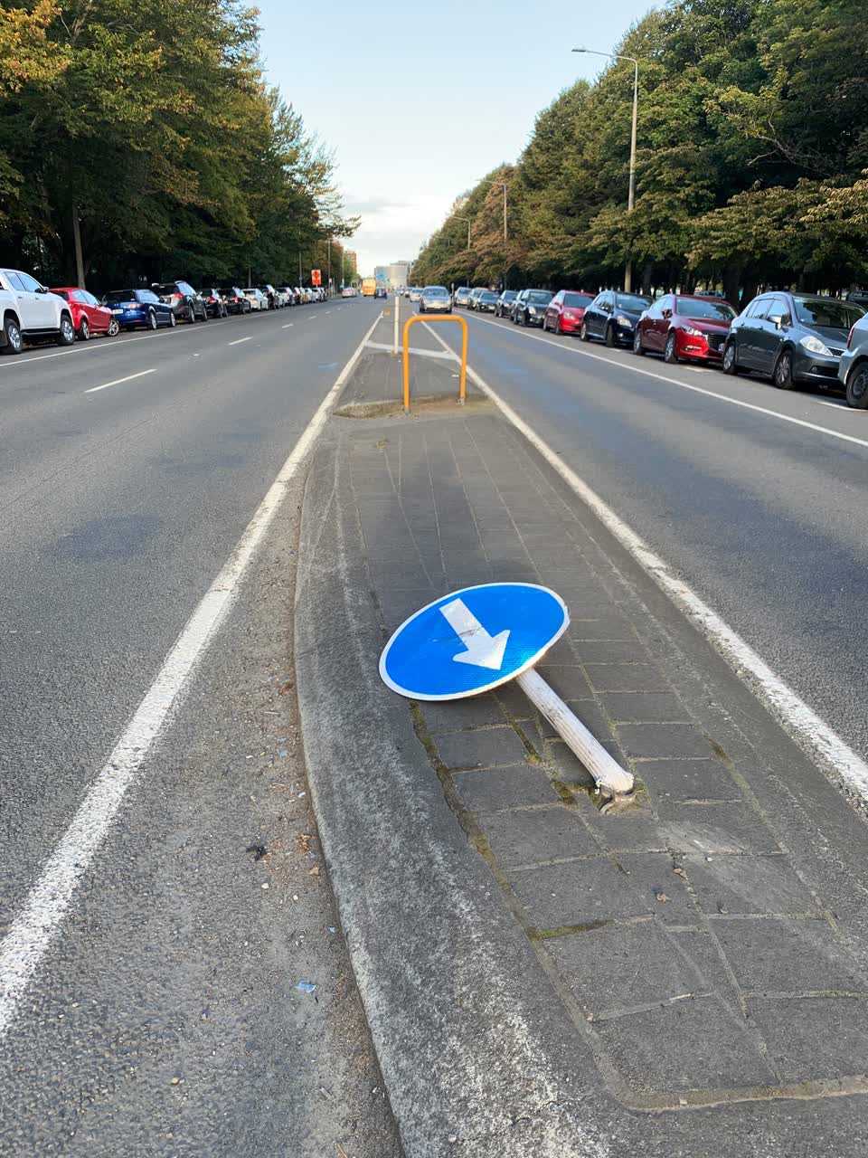 The photograph attached to this roading/streets report