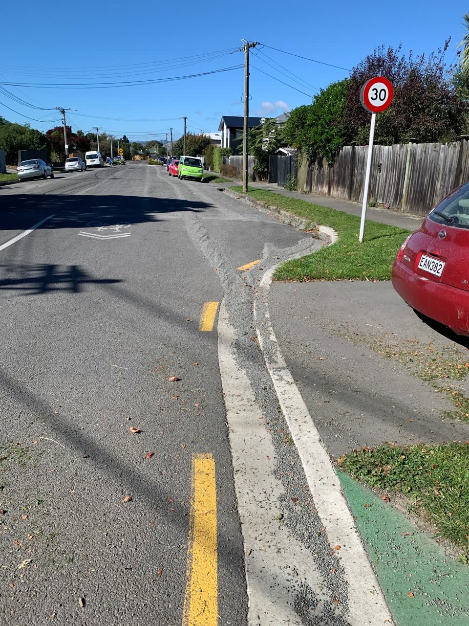 The photograph attached to this roading/streets report
