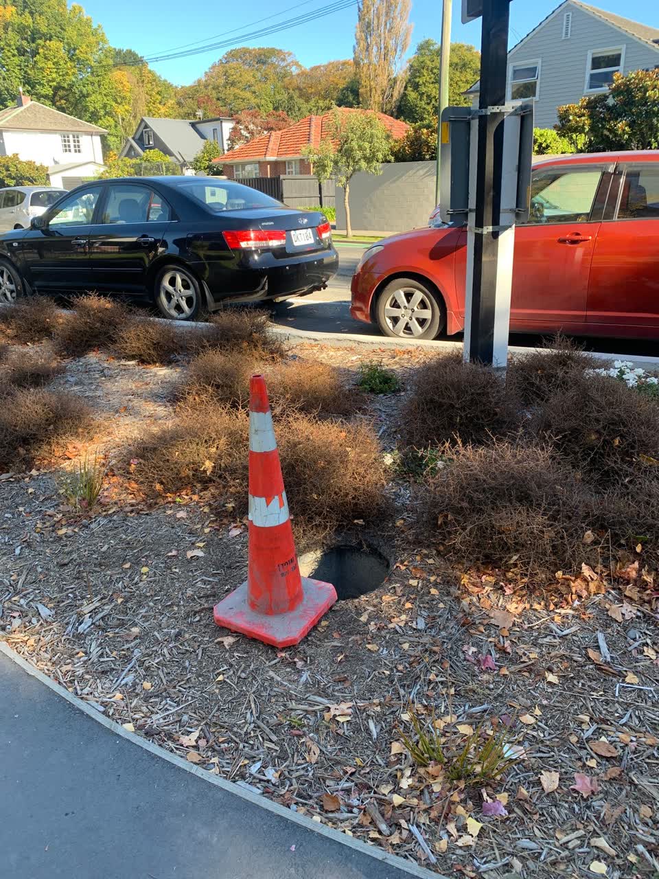 The photograph attached to this roading/streets report