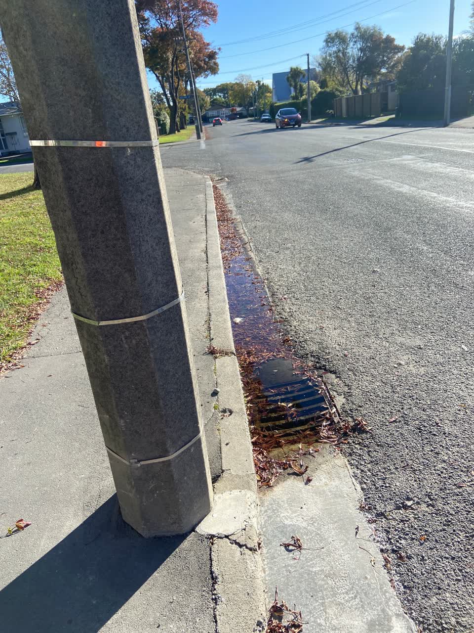 The photograph attached to this wastewater/stormwater report