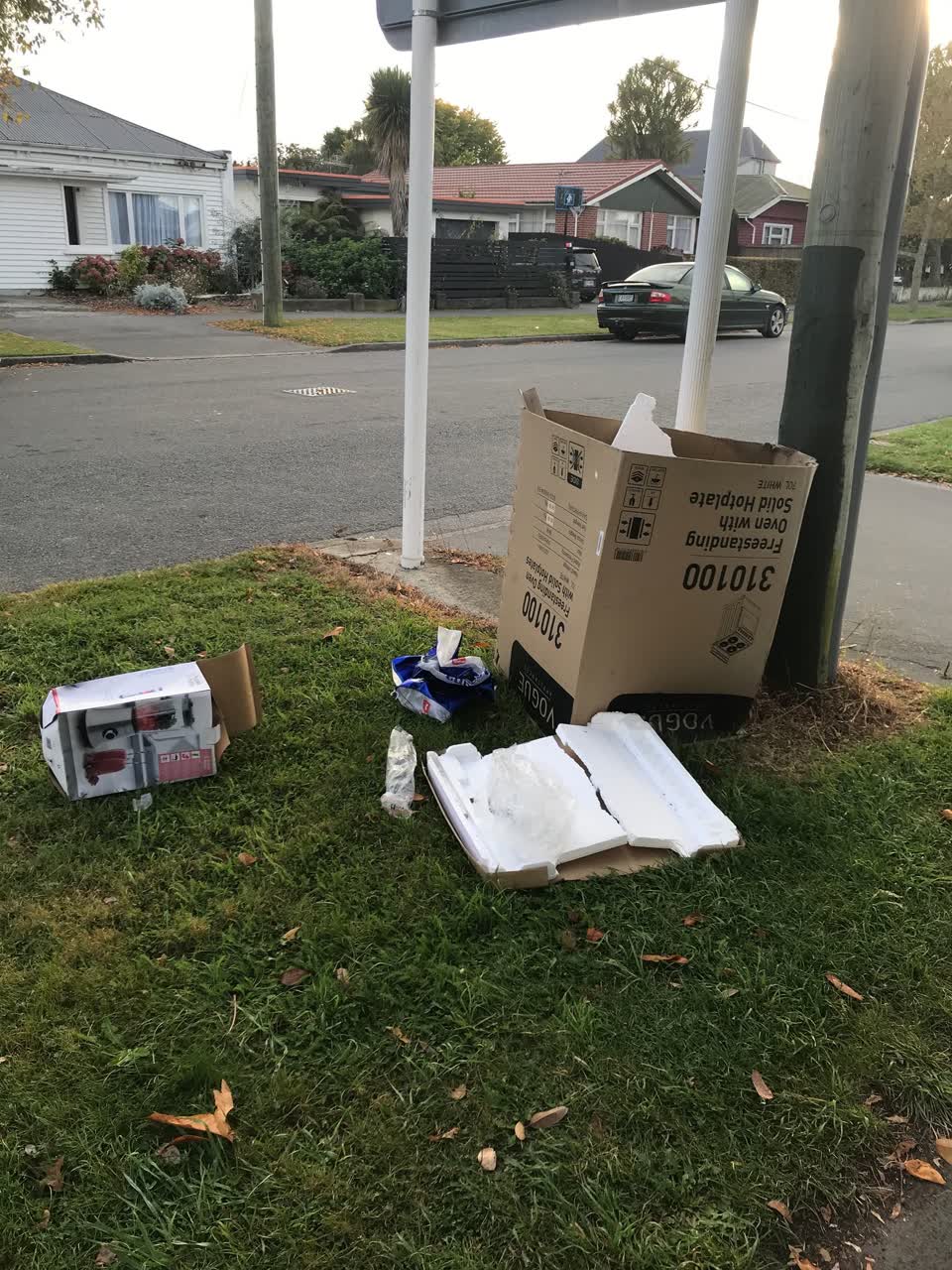 The photograph attached to this rubbish/recycling report