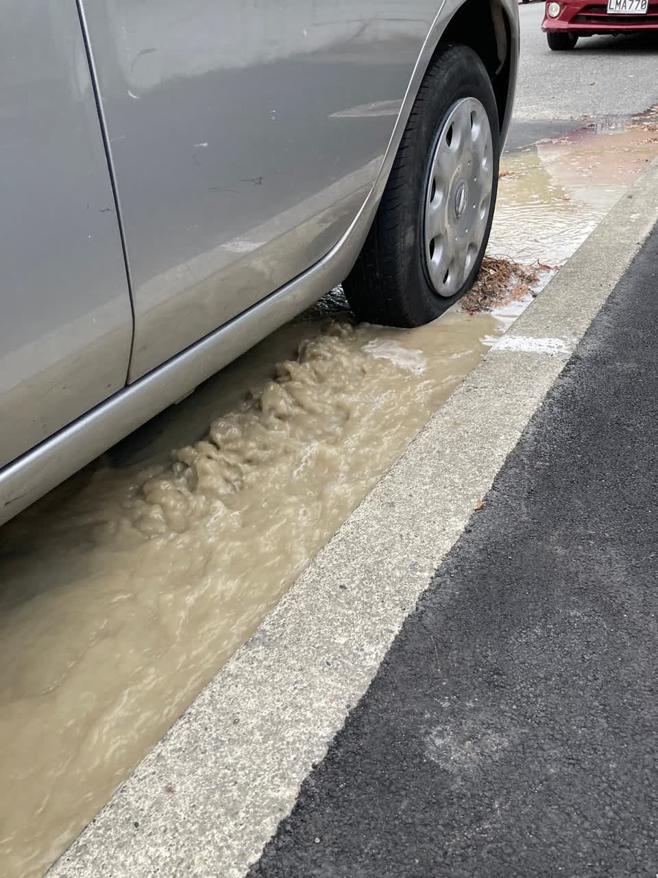 The photograph attached to this wastewater/stormwater report