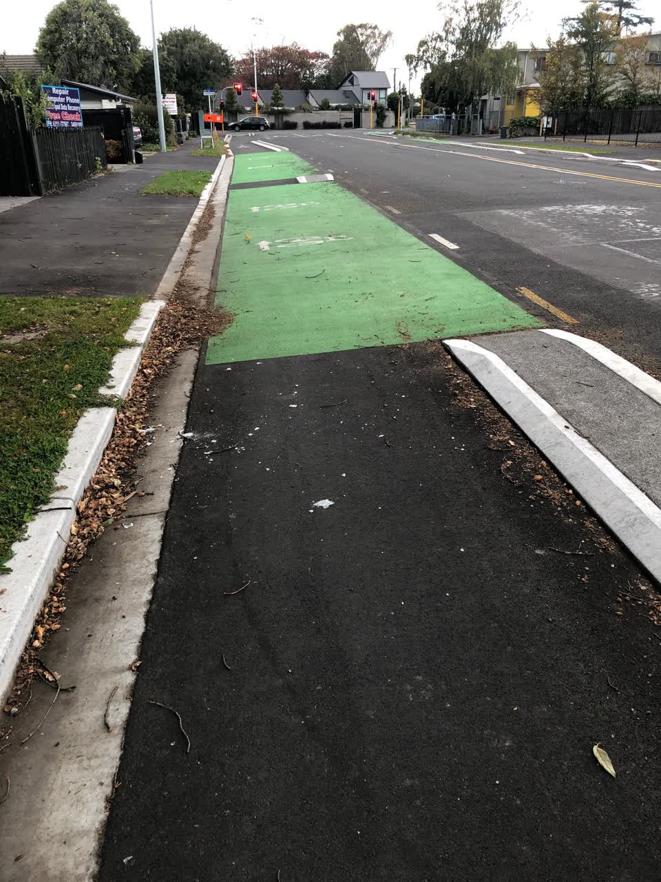 The photograph attached to this roading/streets report
