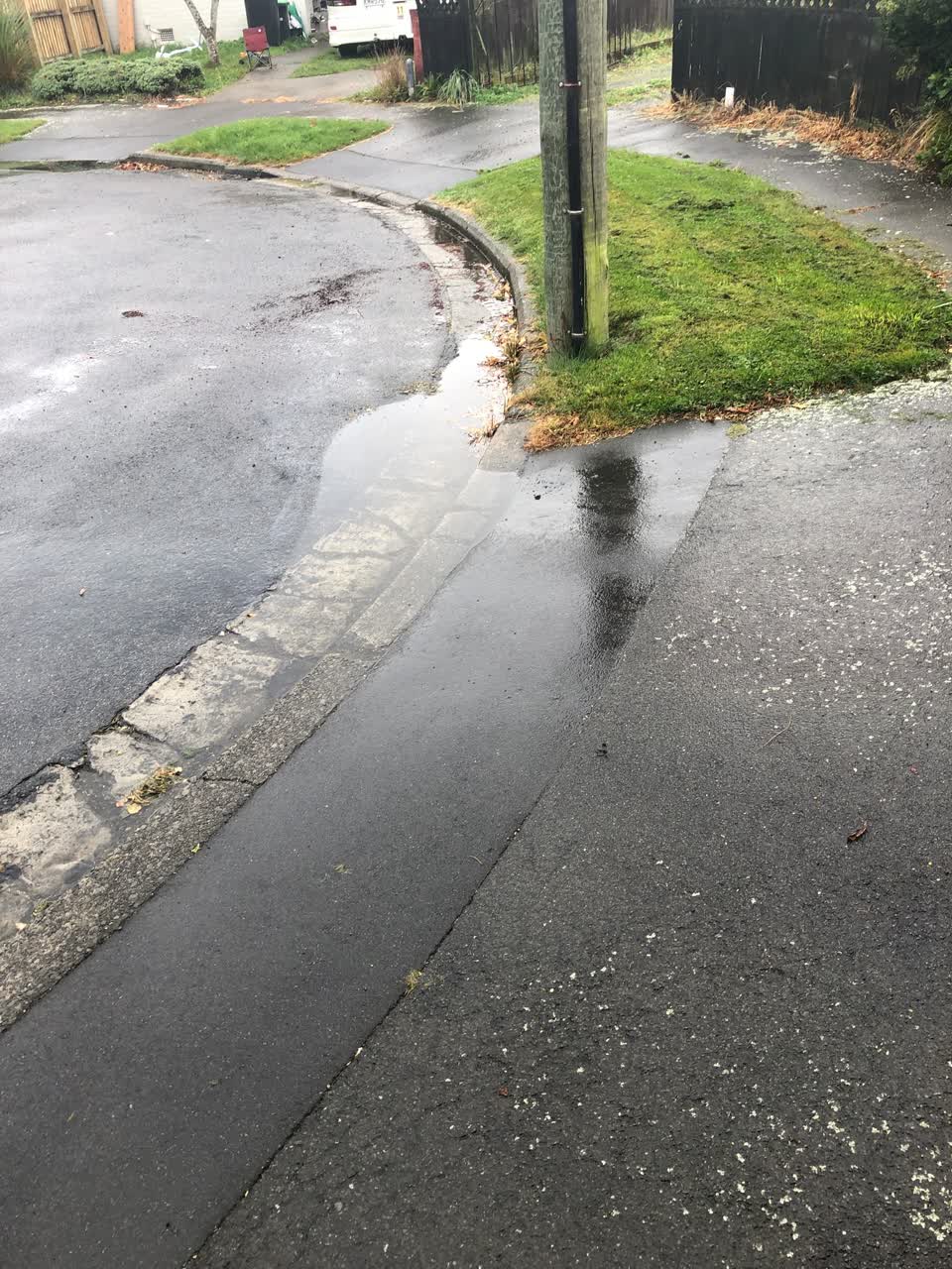 The photograph attached to this flooding report
