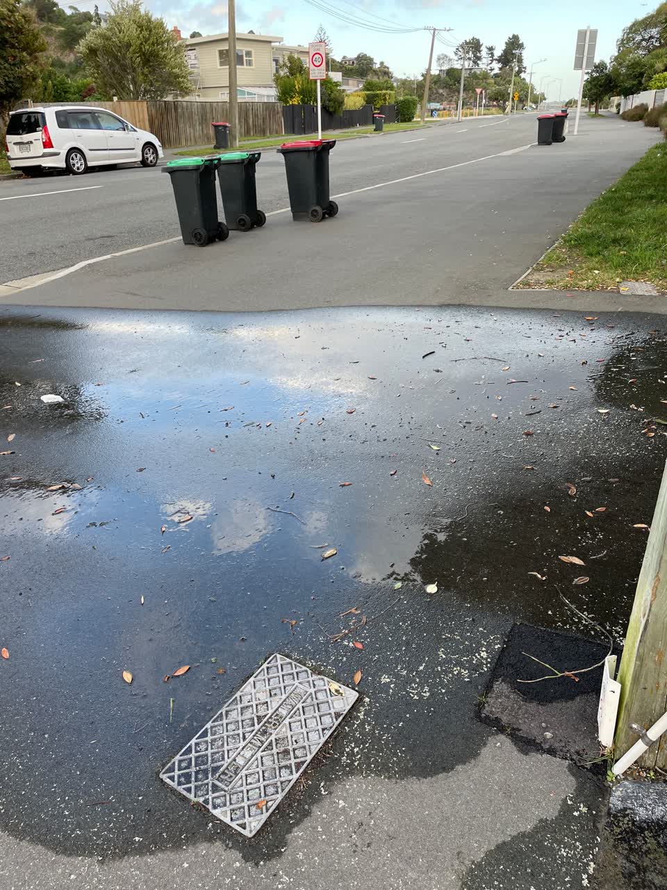 The photograph attached to this roading/streets report