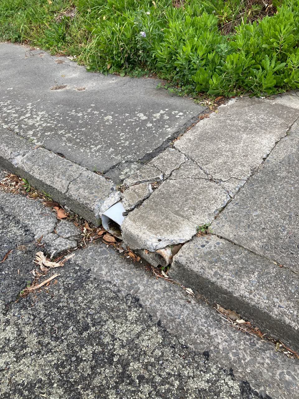 The photograph attached to this roading/streets report