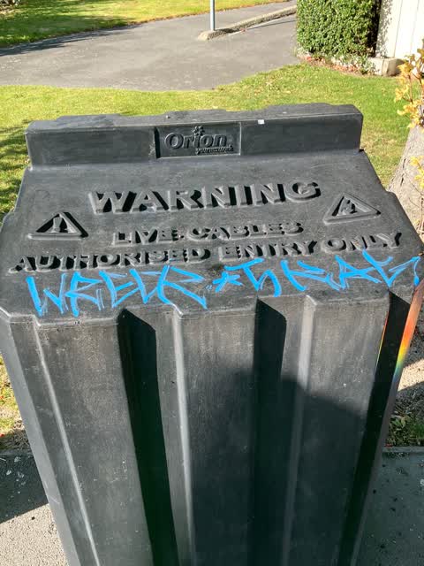 Graffiti, a report photo