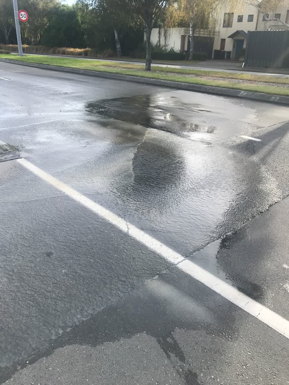 The photograph attached to this wastewater/stormwater report