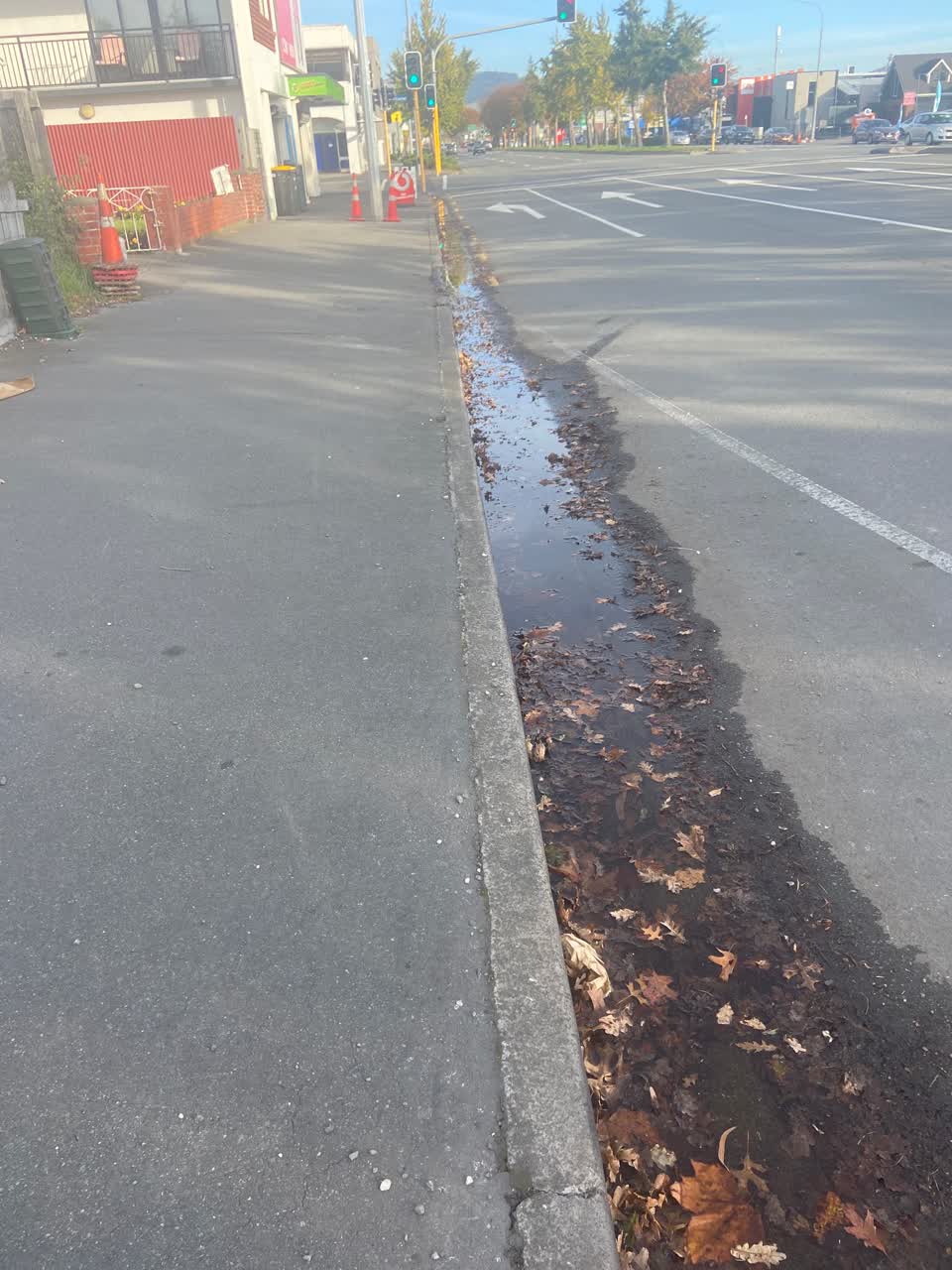The photograph attached to this water leak report
