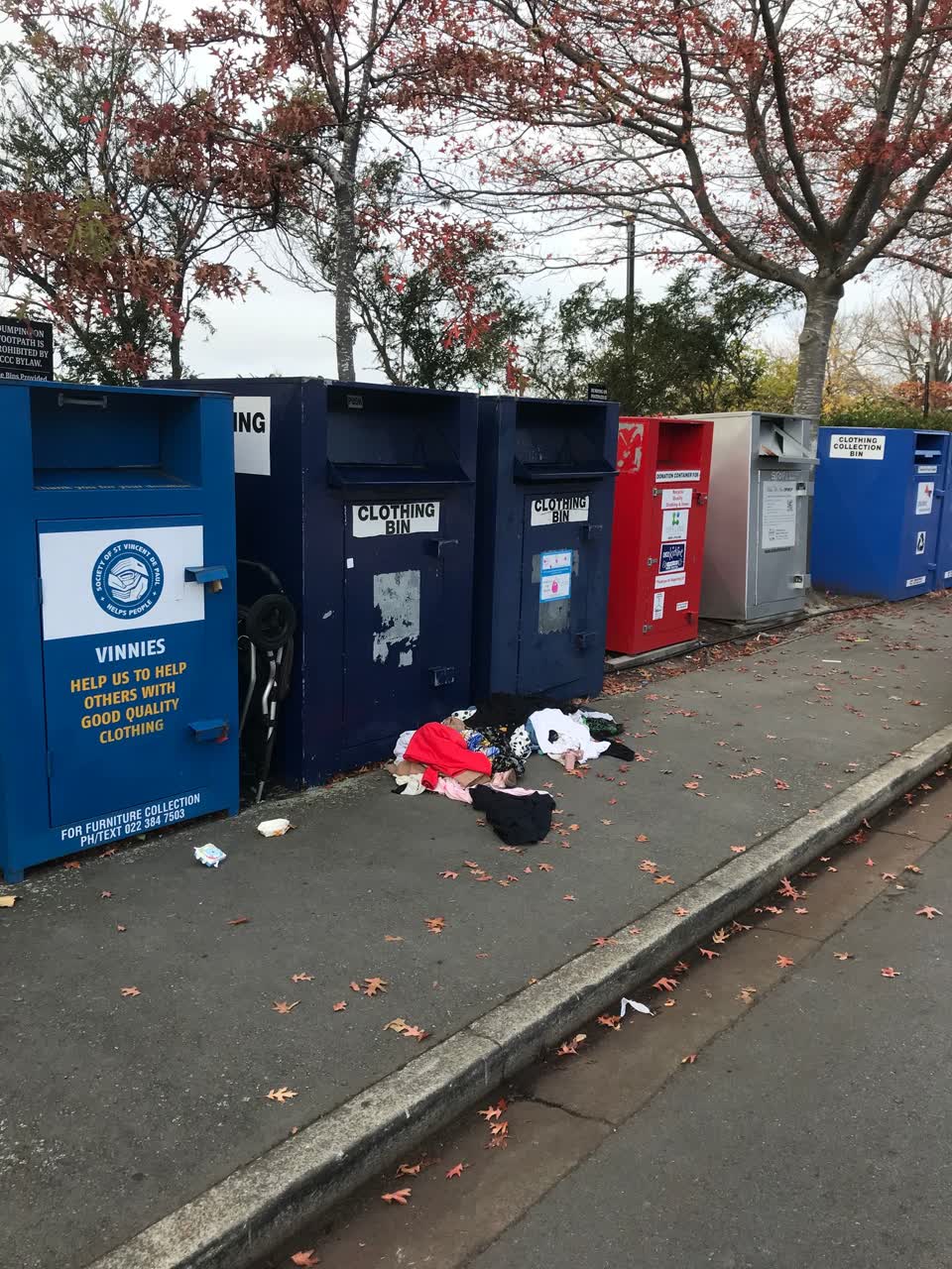 The photograph attached to this rubbish/recycling report
