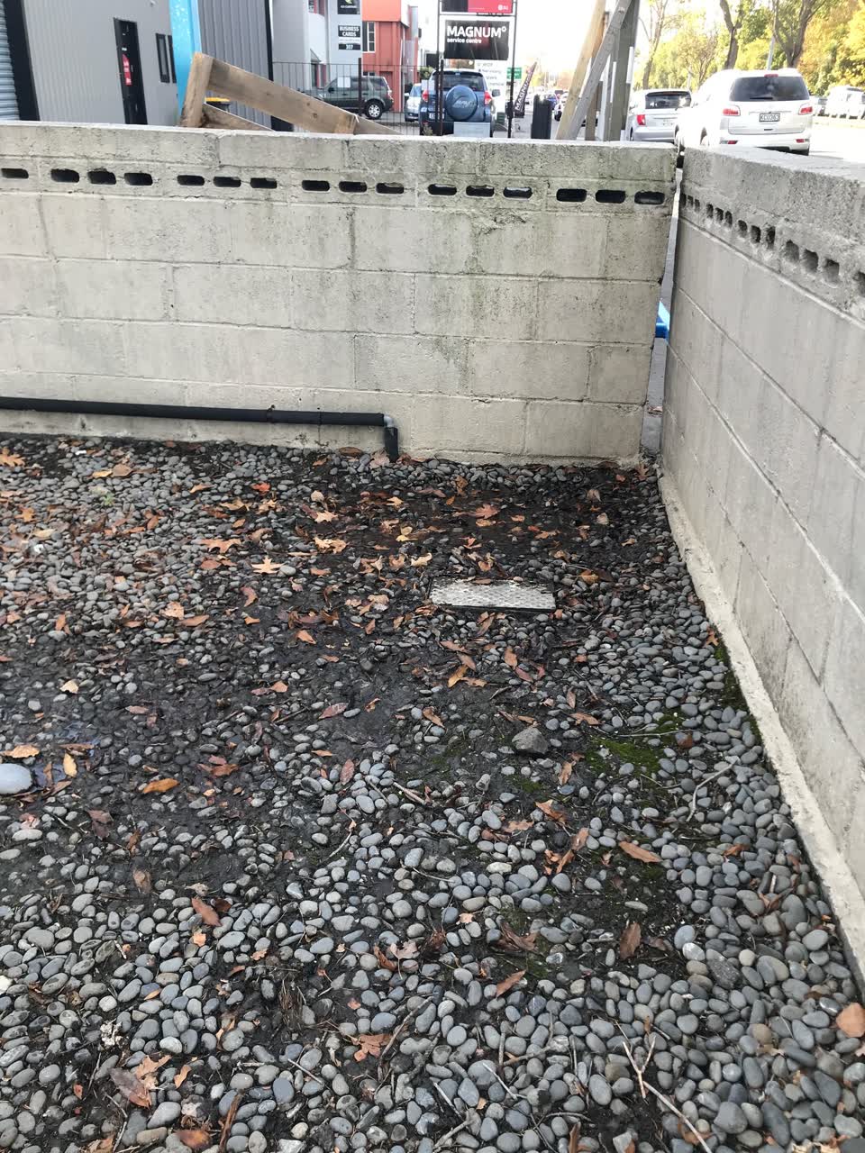 The photograph attached to this water leak report