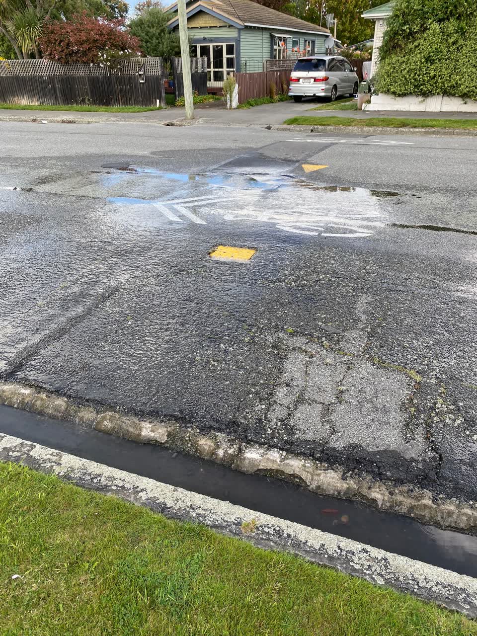 The photograph attached to this water leak report