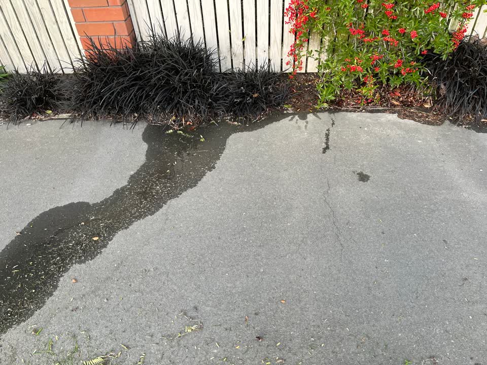 The photograph attached to this water leak report