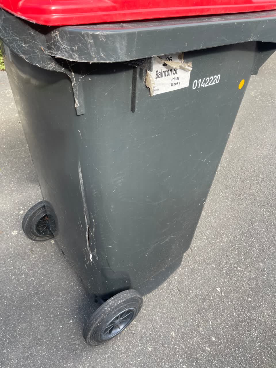 The photograph attached to this rubbish/recycling report