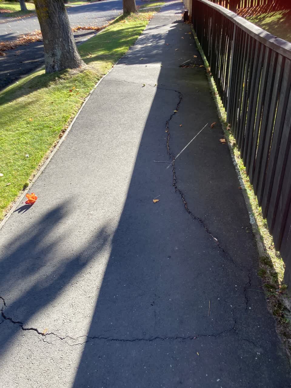 The photograph attached to this roading/streets report