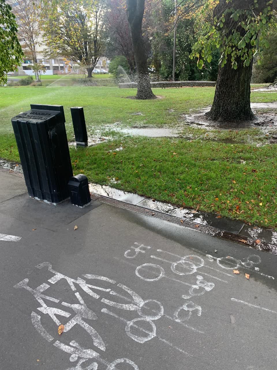 The photograph attached to this flooding report