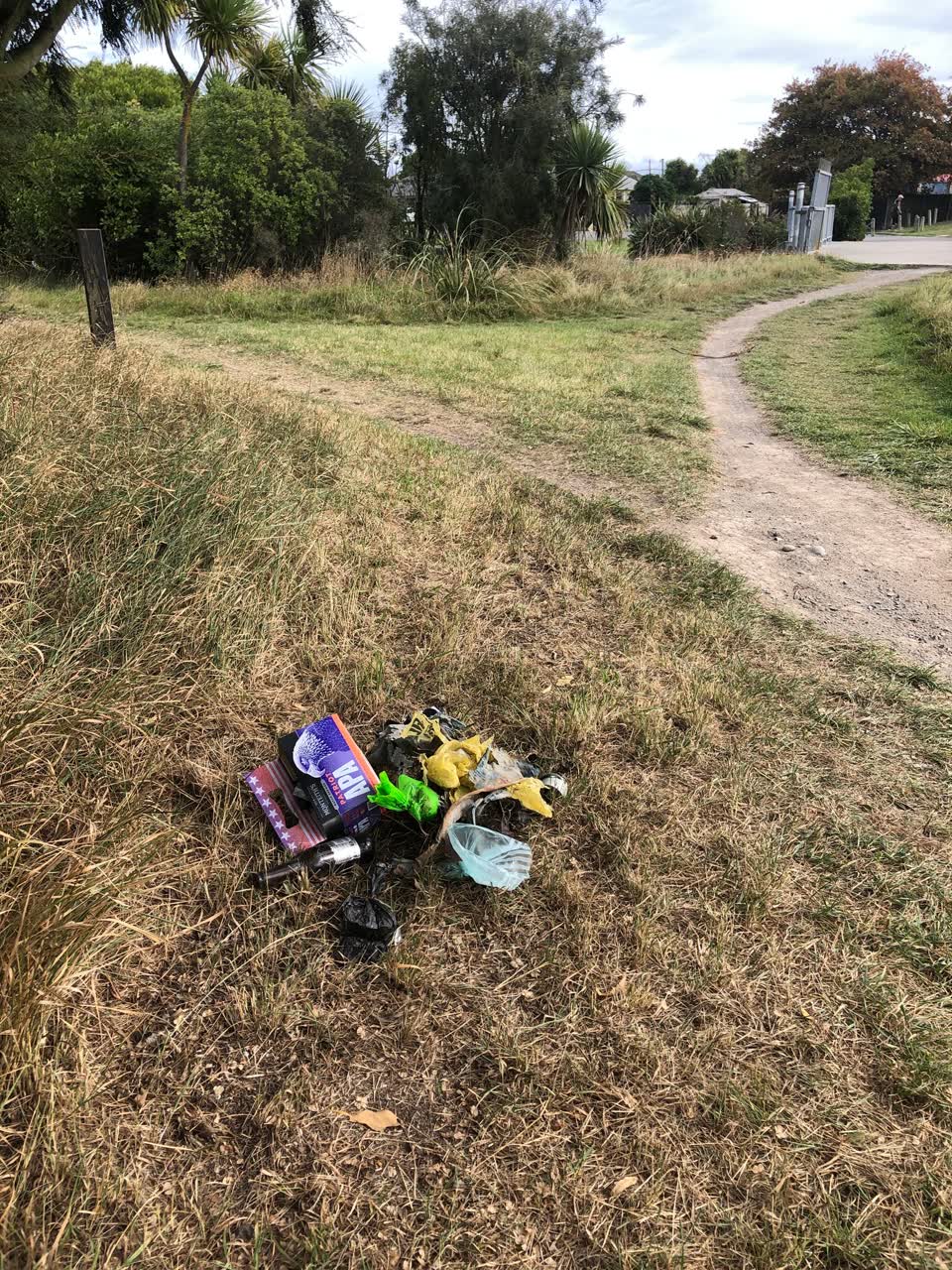 The photograph attached to this rubbish/recycling report