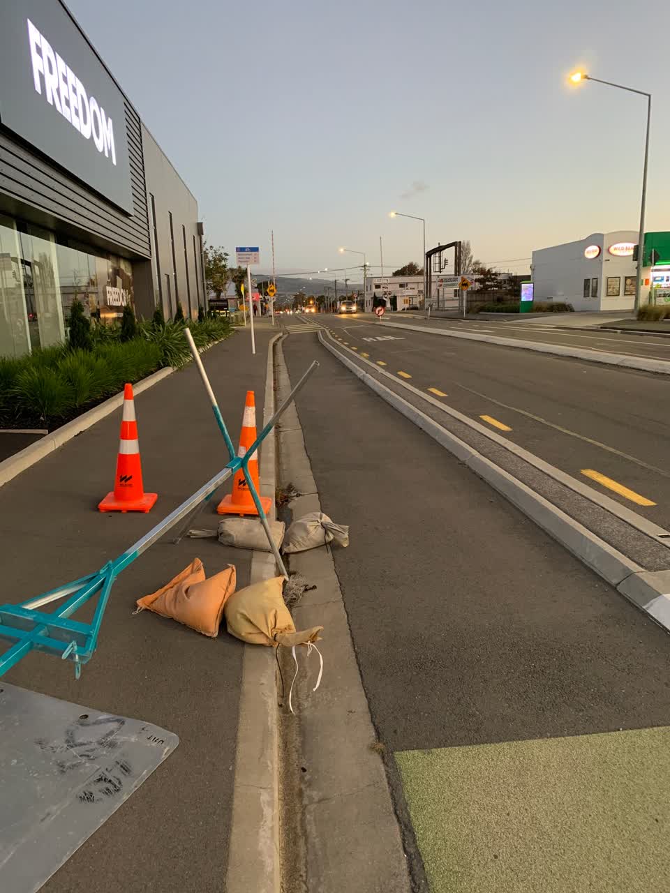 The photograph attached to this roading/streets report
