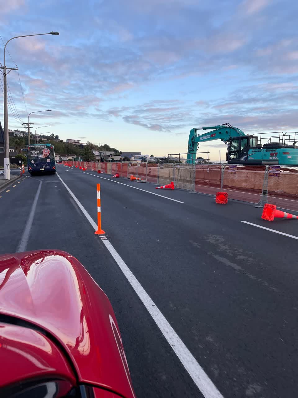 The photograph attached to this roading/streets report