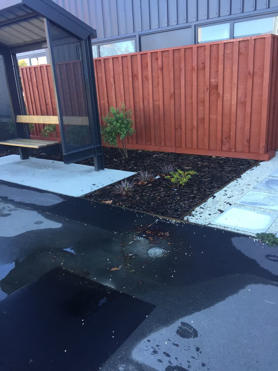 The photograph attached to this water leak report