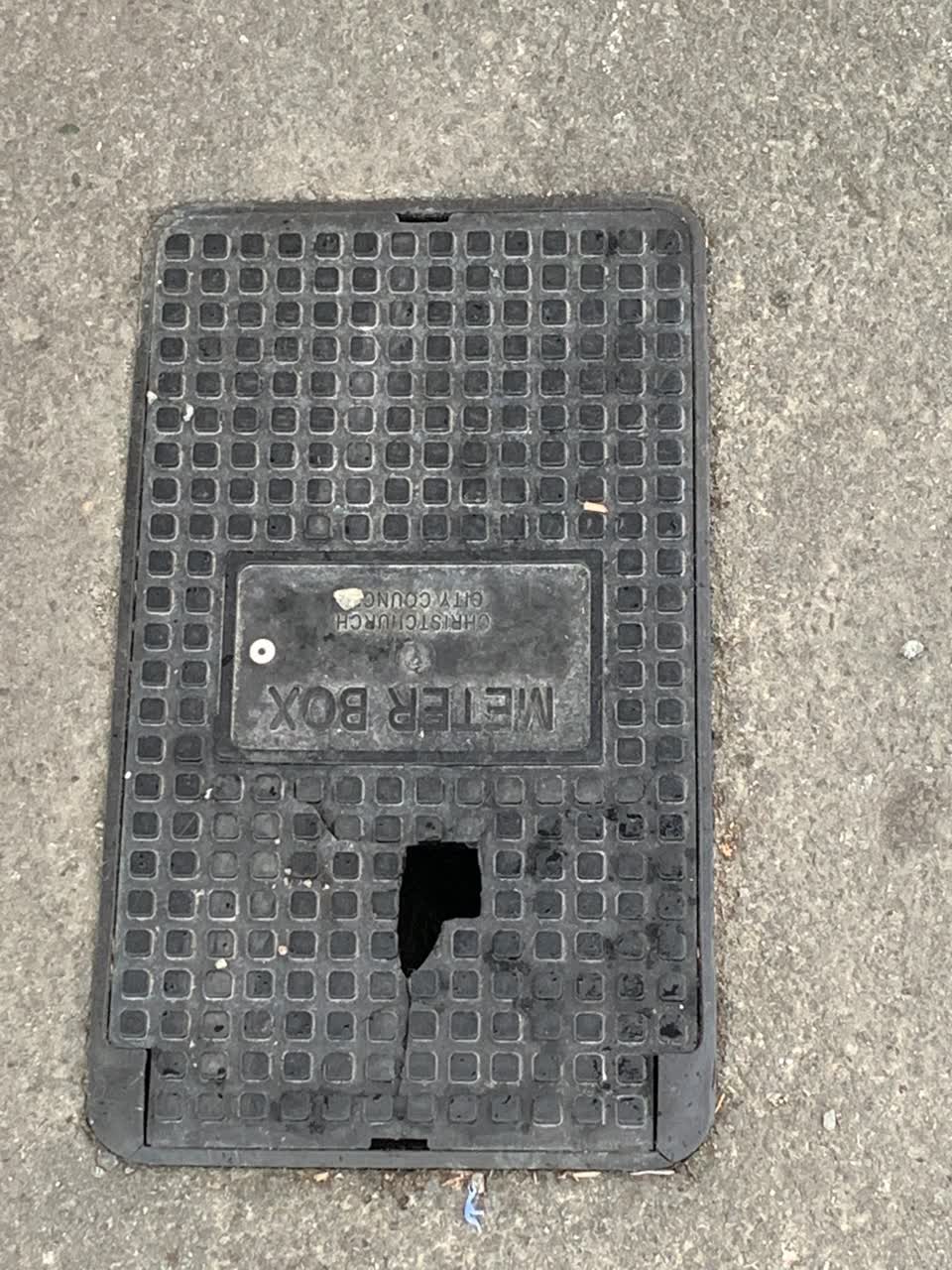 The photograph attached to this water leak report
