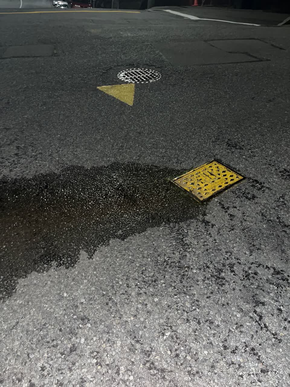 The photograph attached to this water leak report