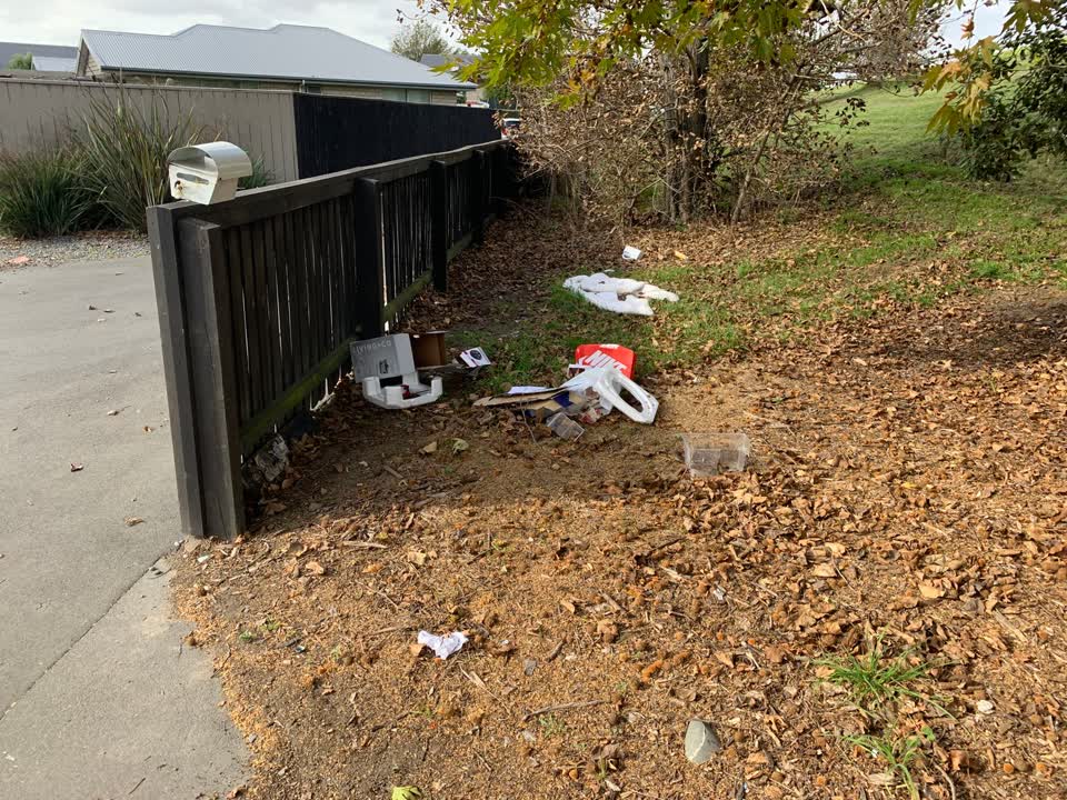 The photograph attached to this rubbish/recycling report