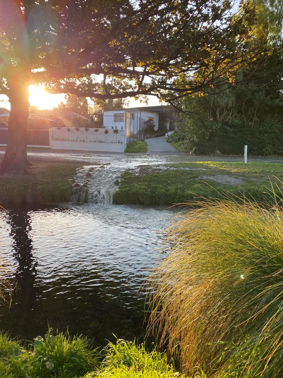 The photograph attached to this flooding report