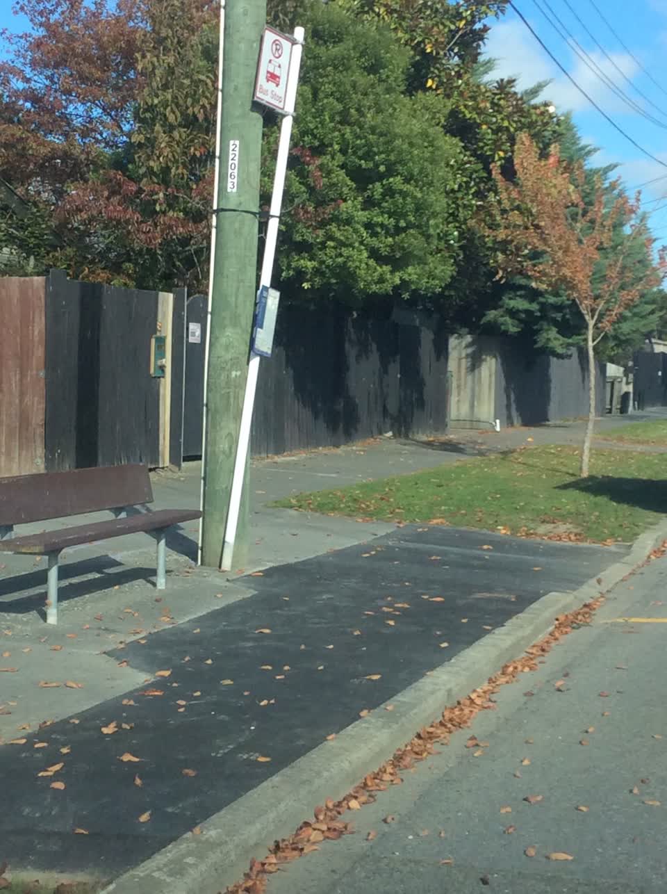 The photograph attached to this roading/streets report