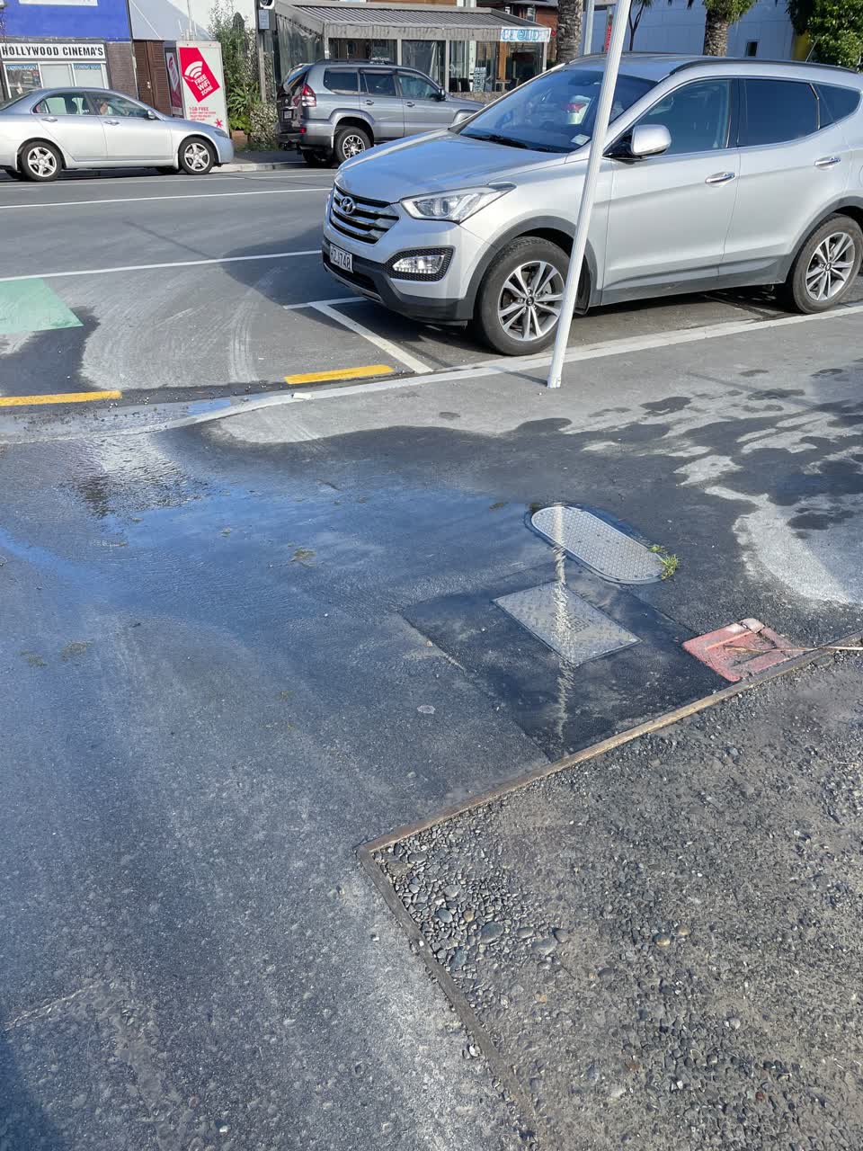 The photograph attached to this water leak report