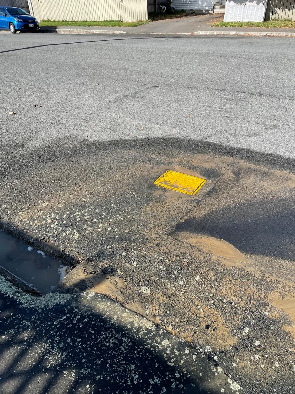 The photograph attached to this water leak report