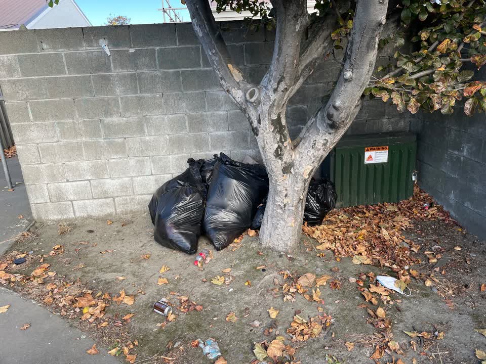 The photograph attached to this rubbish/recycling report
