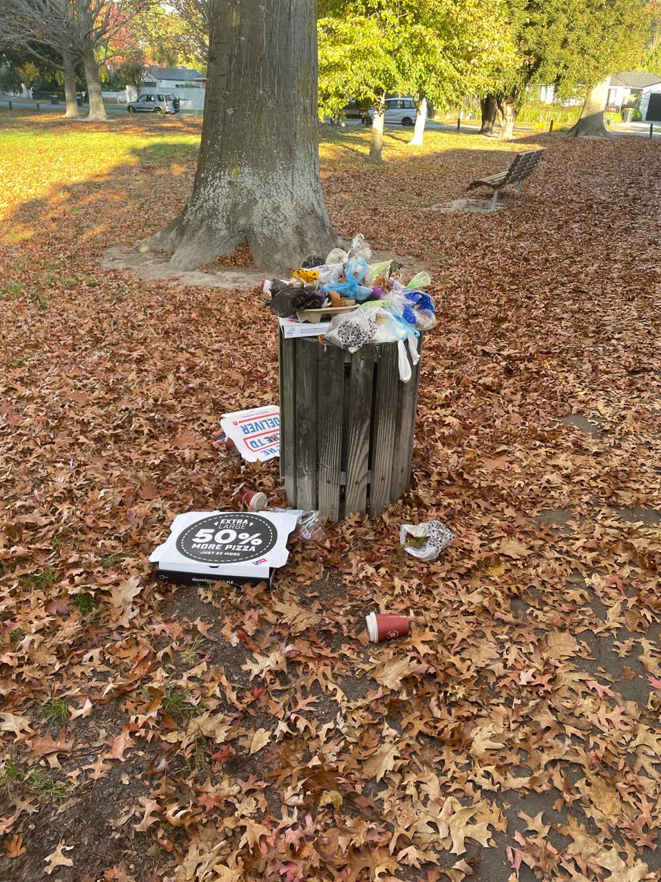 The photograph attached to this rubbish/recycling report