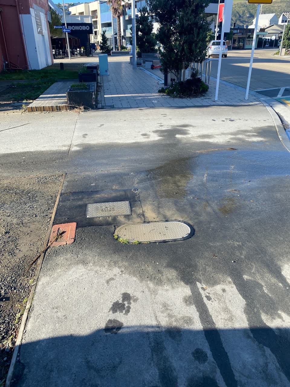 The photograph attached to this water leak report