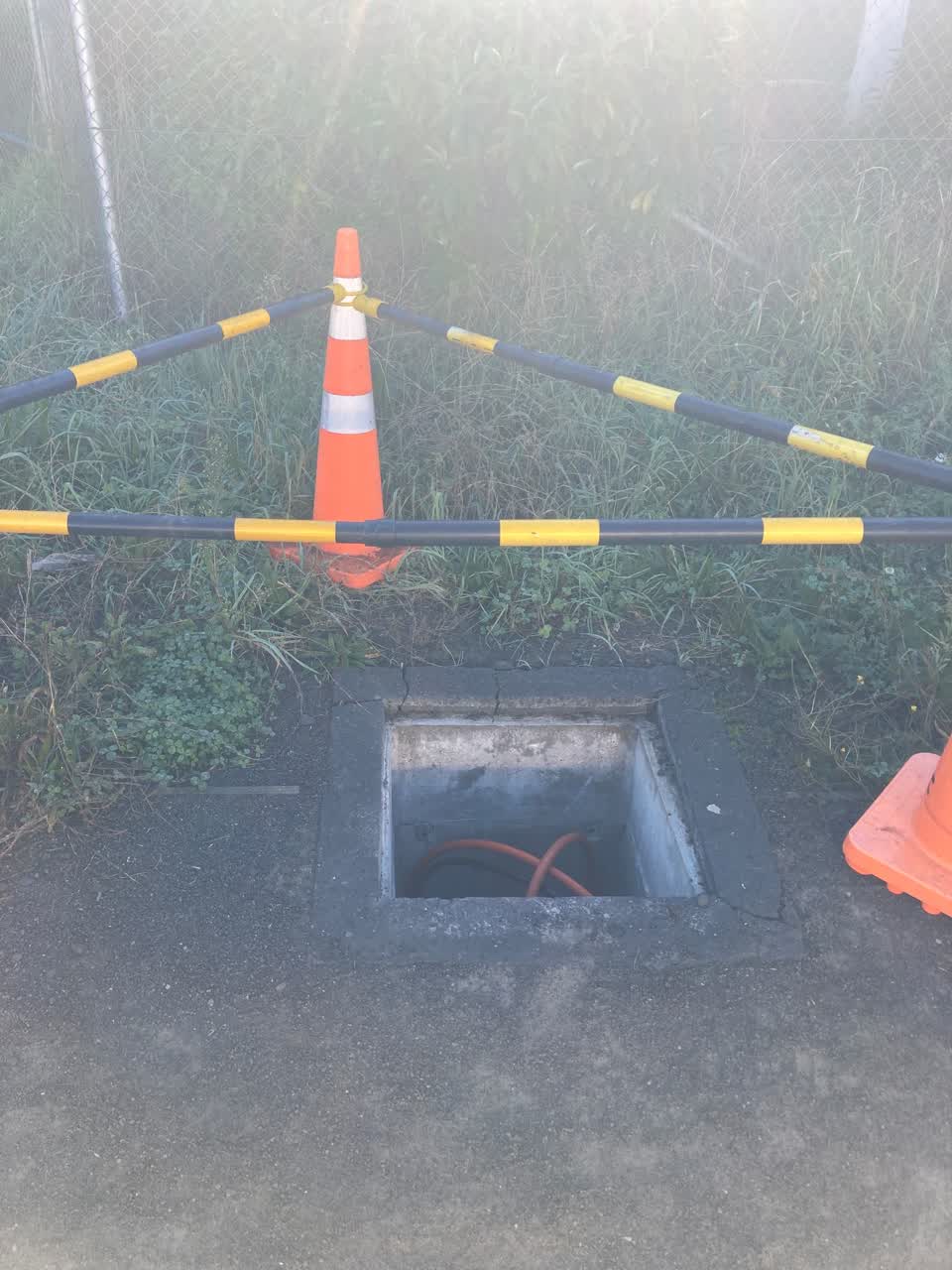 The photograph attached to this roading/streets report