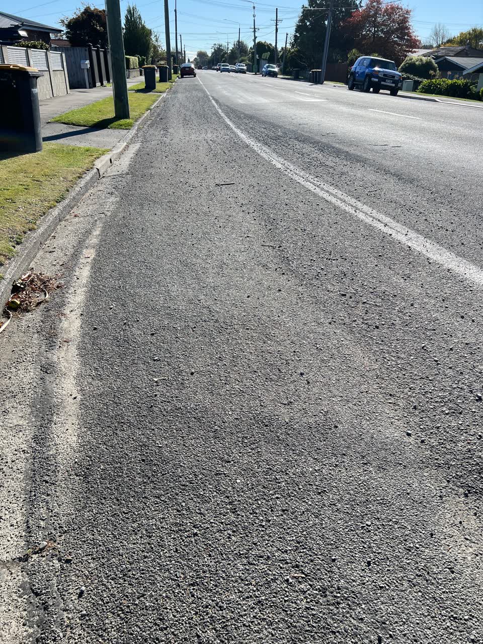 The photograph attached to this roading/streets report