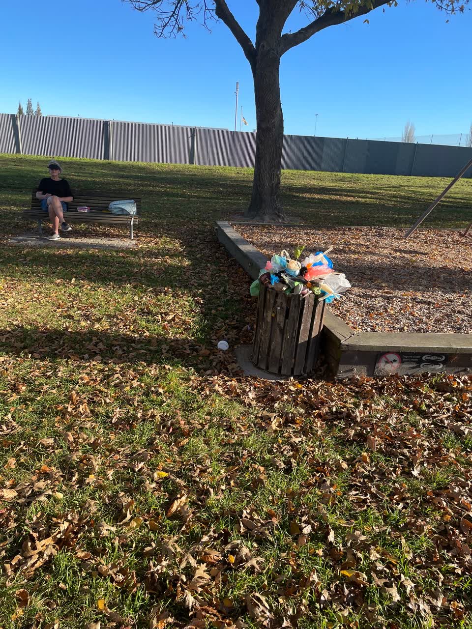 The photograph attached to this parks report