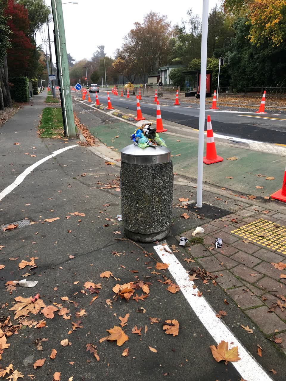 The photograph attached to this rubbish/recycling report