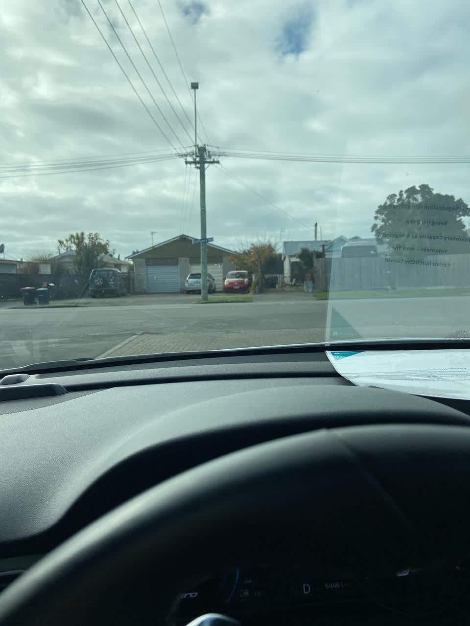 The photograph attached to this roading/streets report