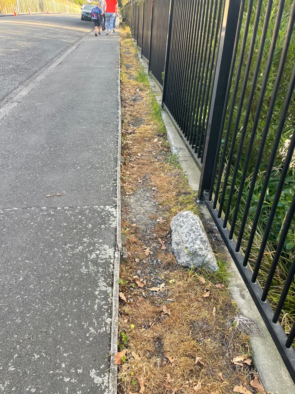 The photograph attached to this roading/streets report