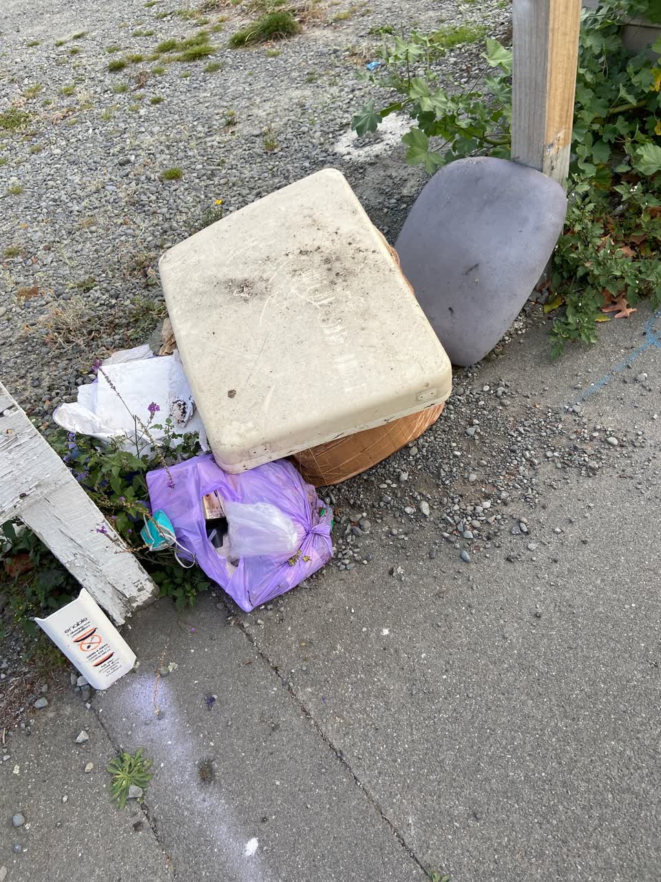 The photograph attached to this rubbish/recycling report