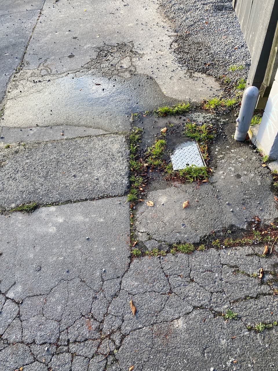 The photograph attached to this water leak report