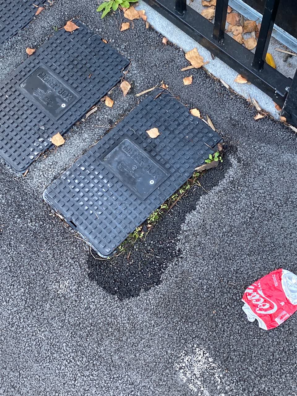 The photograph attached to this water leak report