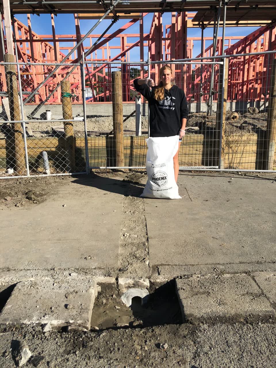 The photograph attached to this wastewater/stormwater report