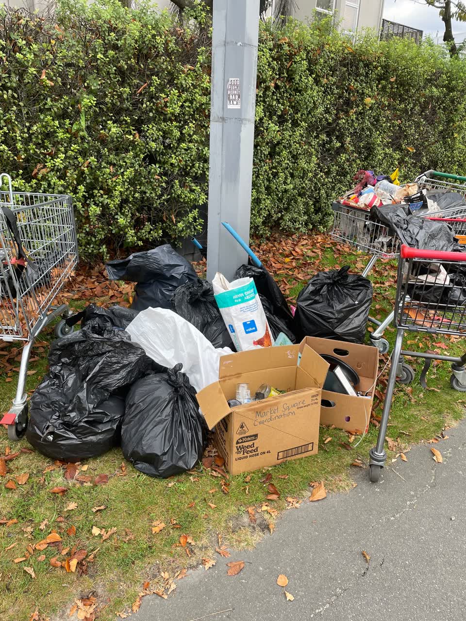 The photograph attached to this rubbish/recycling report