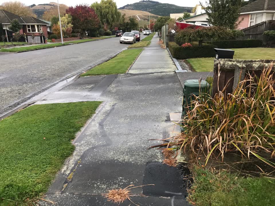 The photograph attached to this water leak report