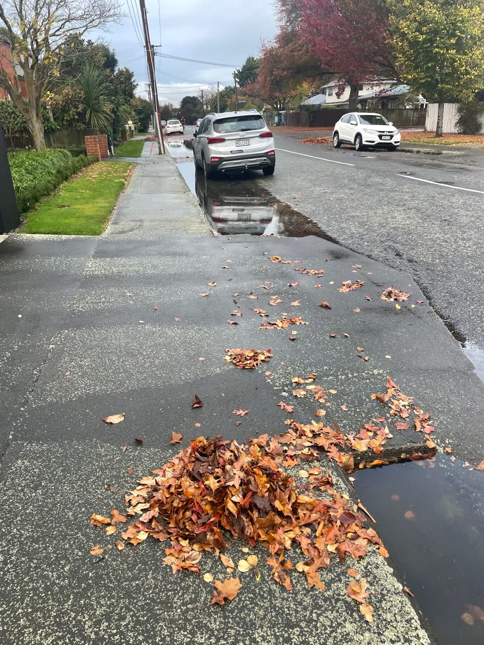 The photograph attached to this flooding report